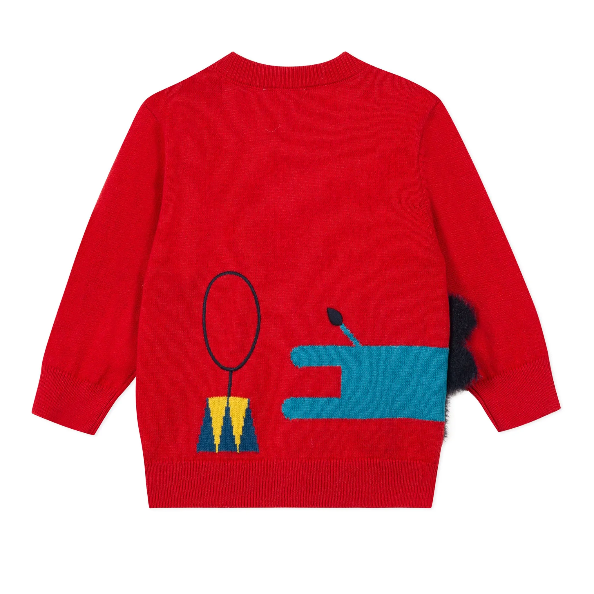 PAUL SMITH JUNIOR Front and back red baby cardigan
