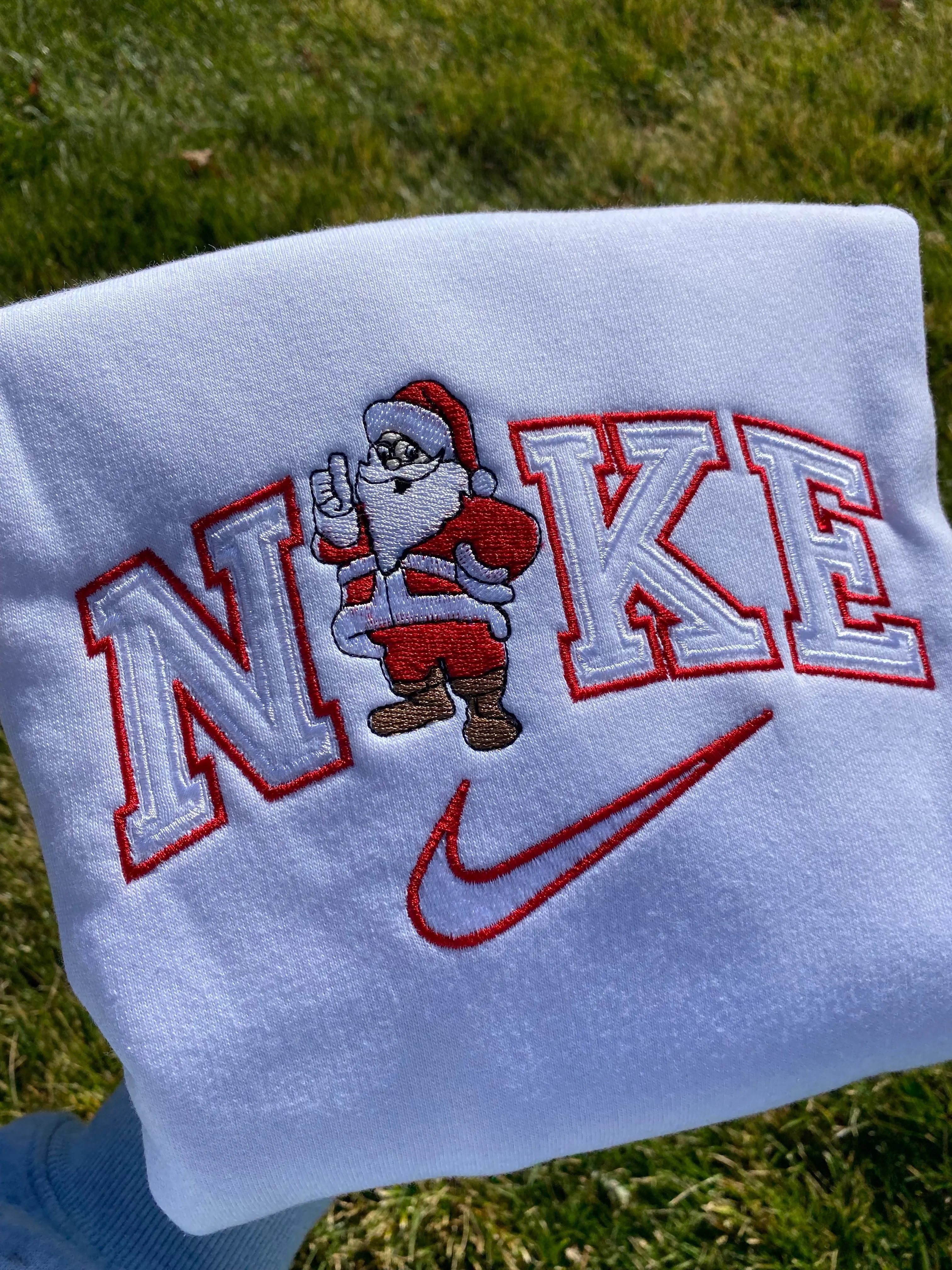Santa Embroidered Sweatshirts, Gifts for her
