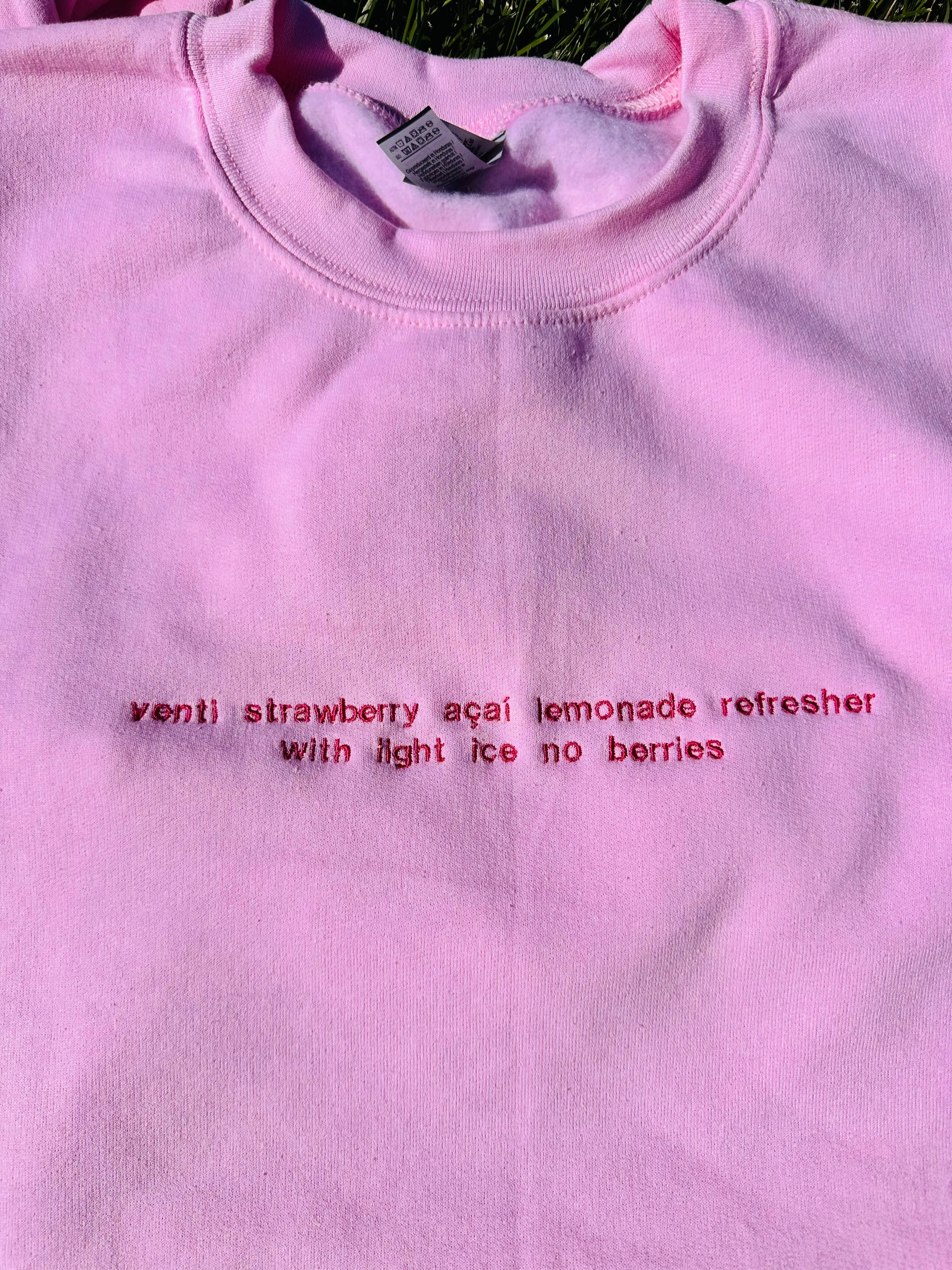 Strawberry Açaí Refresher Embroidered sweatshirts