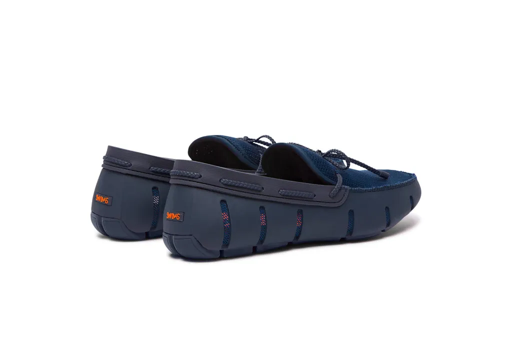 SWIMS Men's Braided Lace  Loafer - Navy