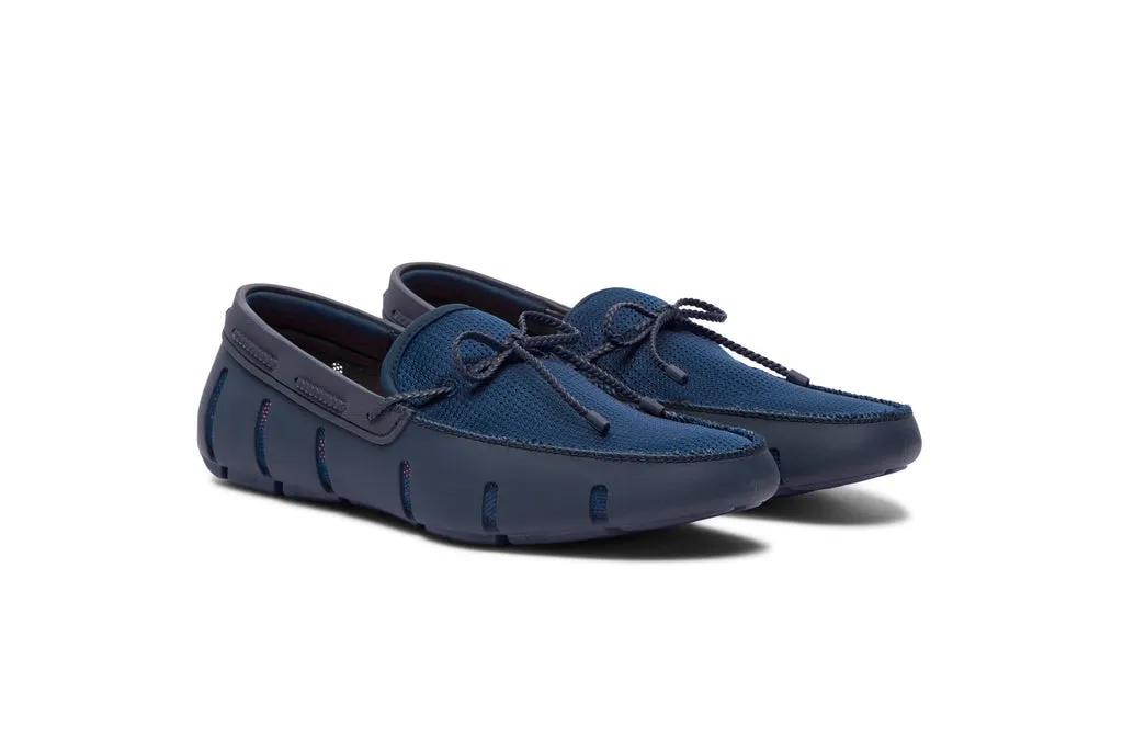 SWIMS Men's Braided Lace  Loafer - Navy