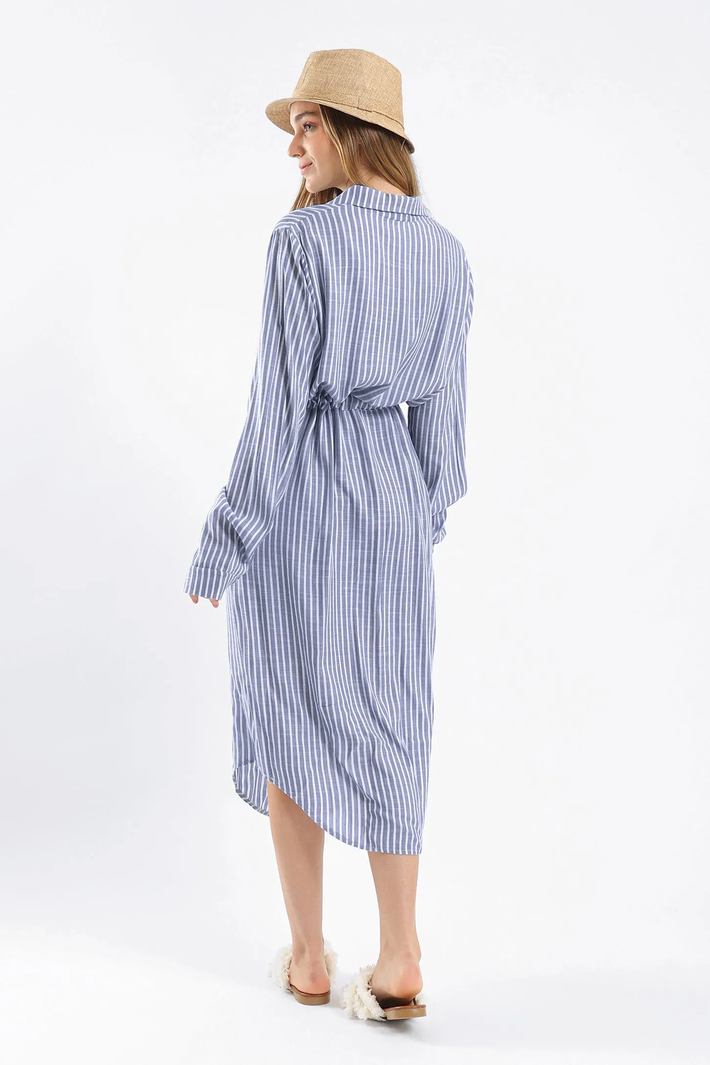 TIMELESS SHIRT DRESS - BLUE