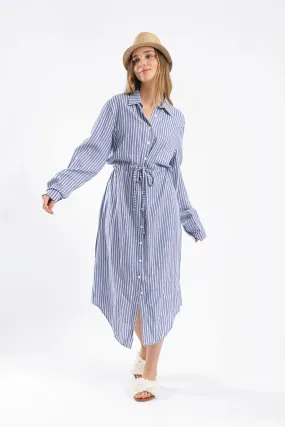 TIMELESS SHIRT DRESS - BLUE