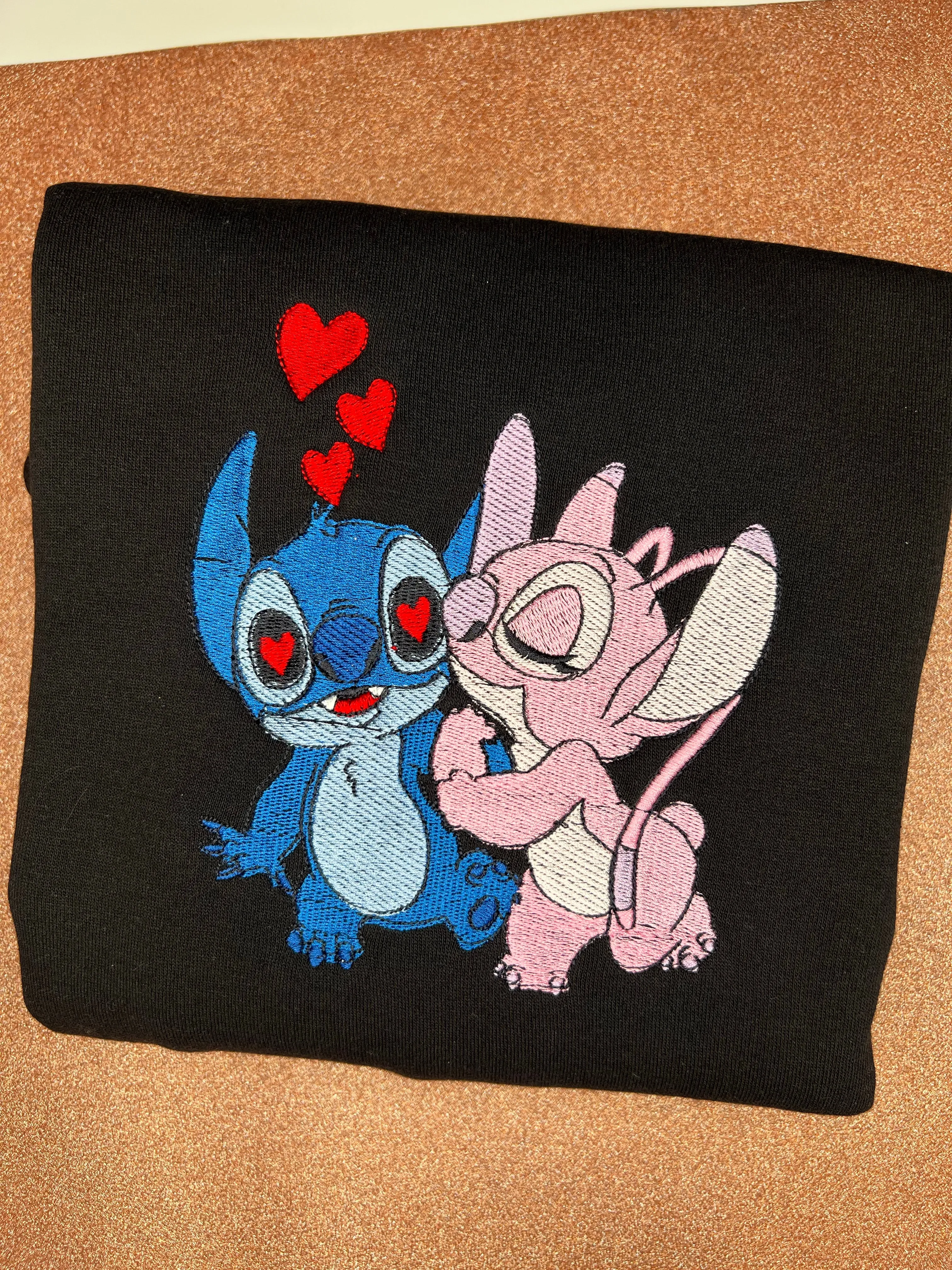 Valentines Day Couple Embroidered Sweatshirts, Gifts for her