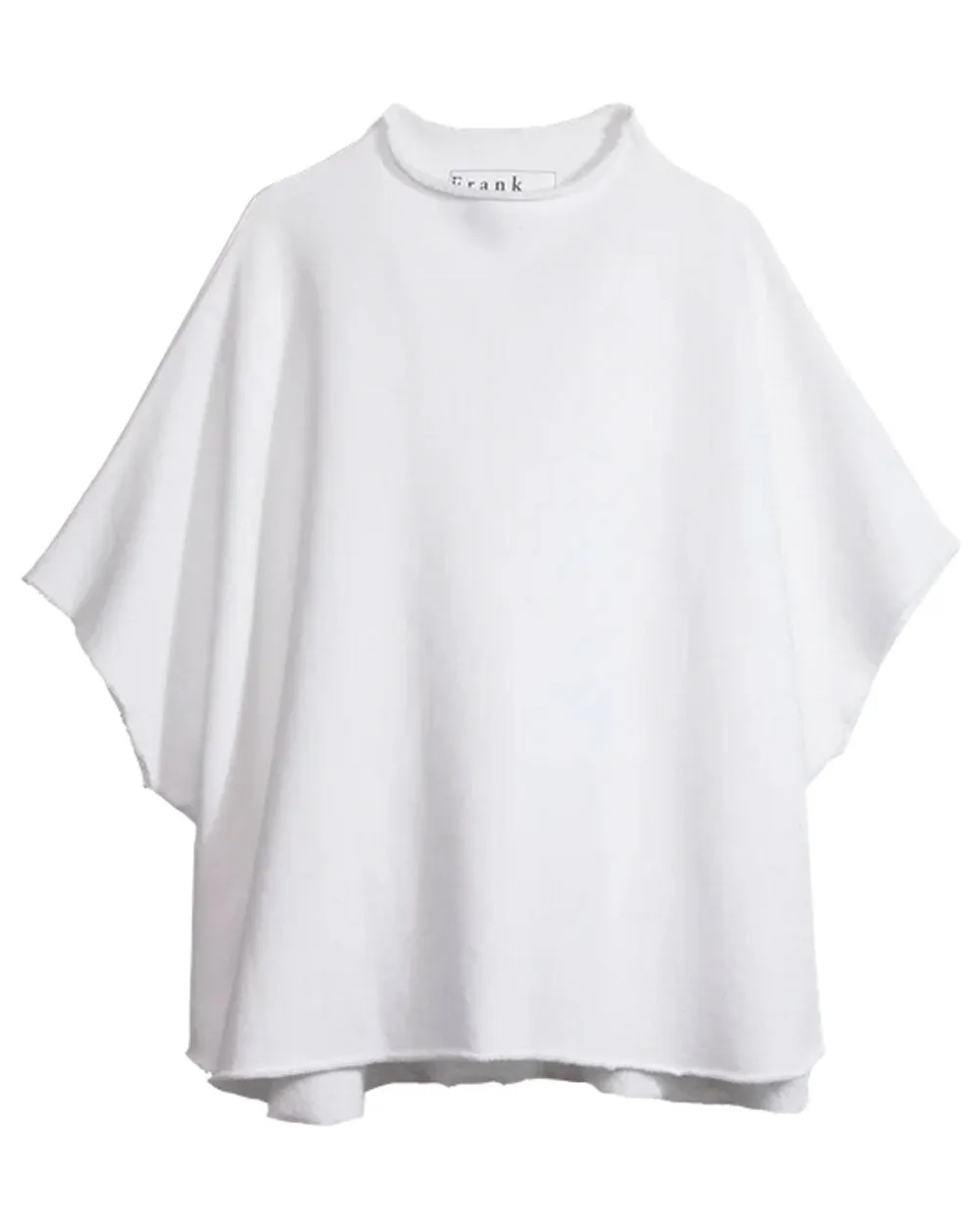 White Funnel Neck Capelet