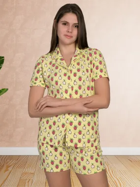 Yellow AZ Top & Shorts Set
