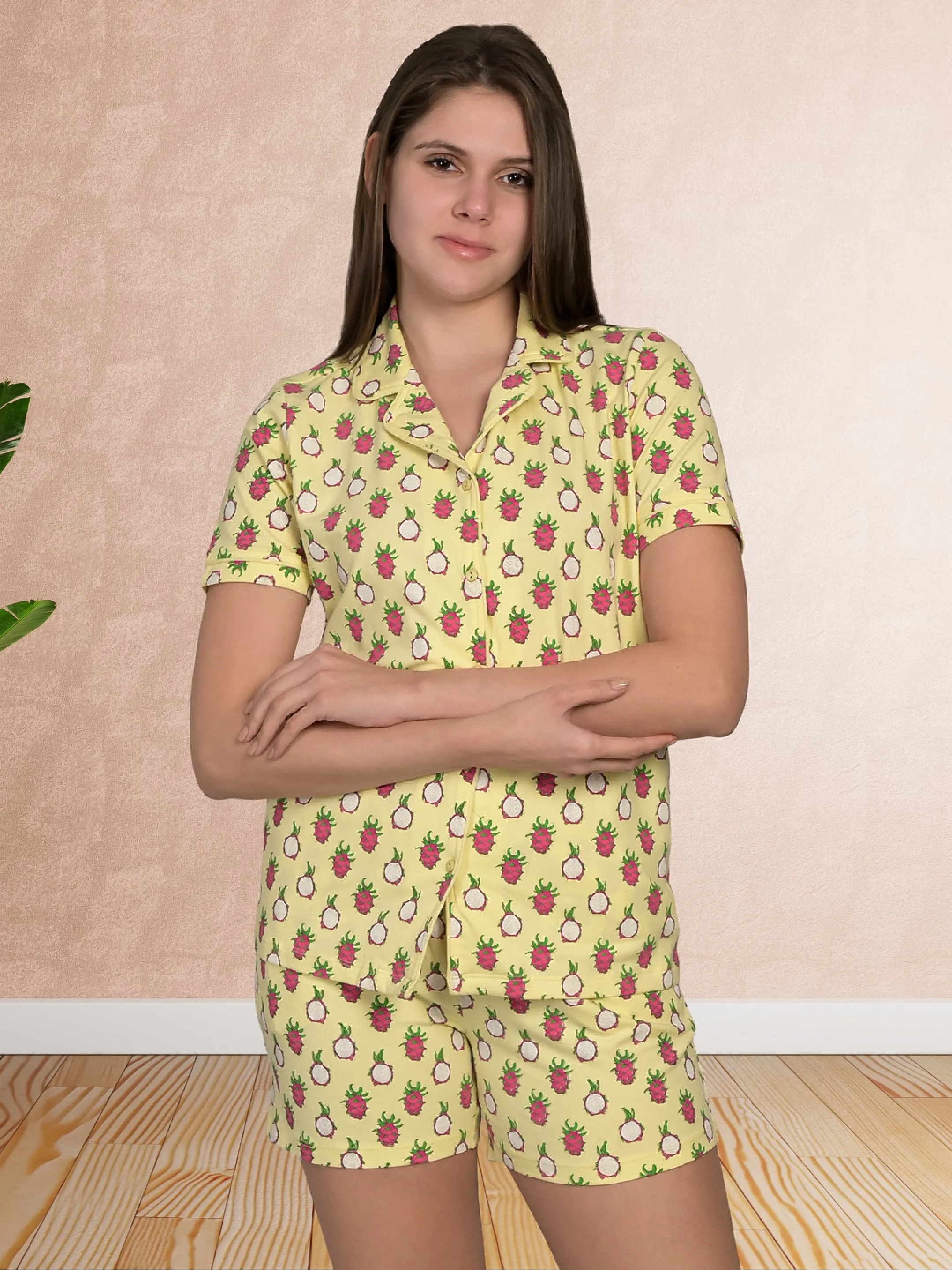 Yellow AZ Top & Shorts Set